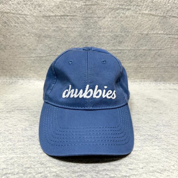 chubbies Harding-Lane Adjustible Mens Baseball Cap Blue - Picture 1 of 8